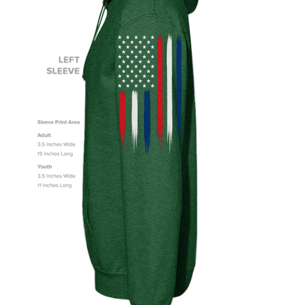 Kelly Green Heather - SS4500 - SLEEVE_LEFT