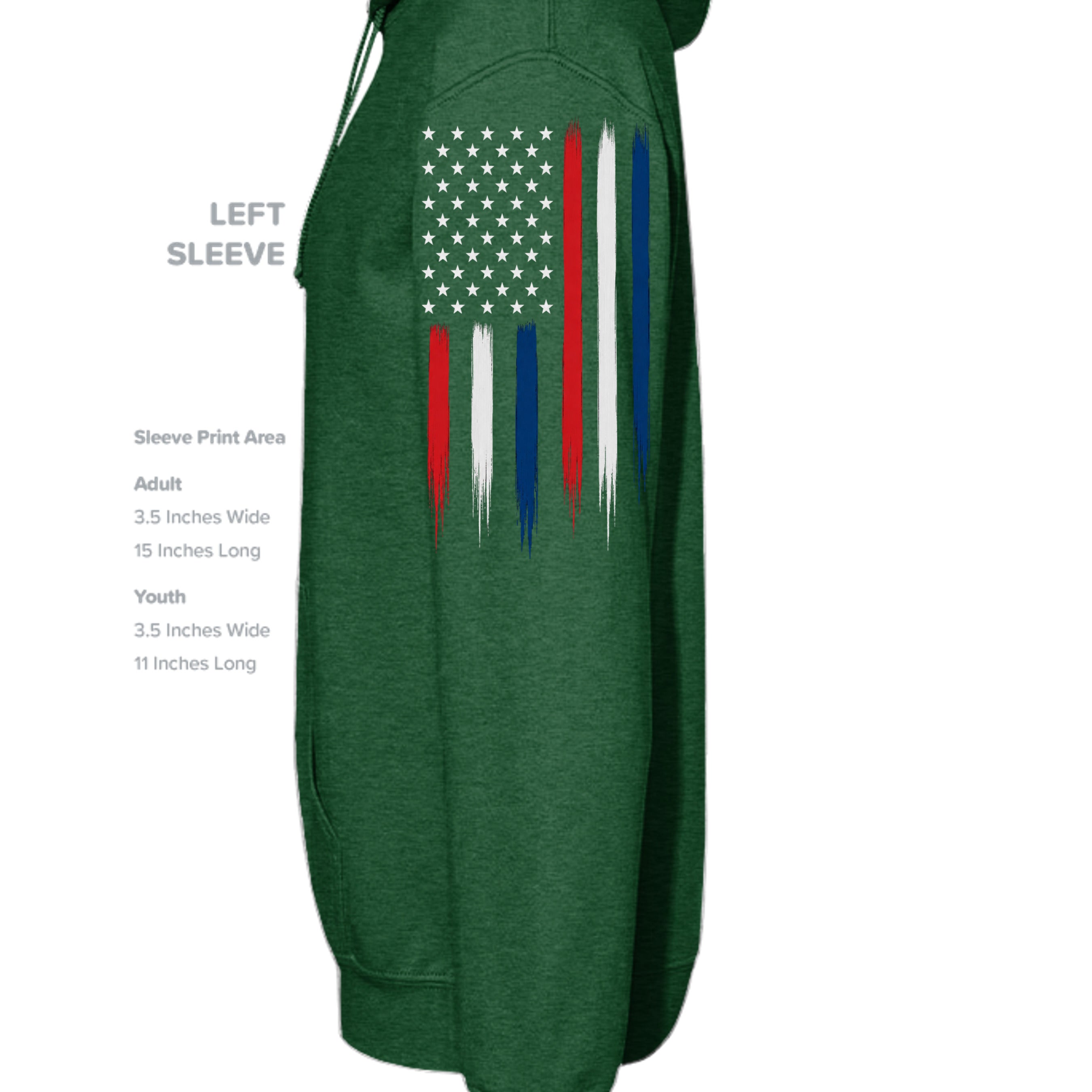 Kelly Green Heather - SS4500 - SLEEVE_LEFT